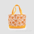 Orange Large Capacity Canvas Handbag